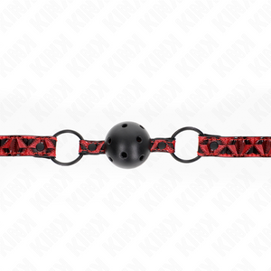 Kink – Boule motif diamant 4,5 cm gag modèle 2 64,5 cm réglable 42-60 cm