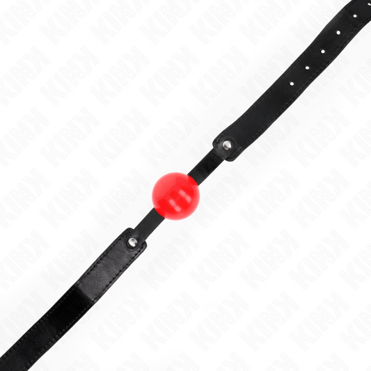 KINK - MORDAZA DE BOLA 4 CM SUAVE DE TPE MODELO 1 66 x 2.5 CM ADJUSTABLE 41-61 CM