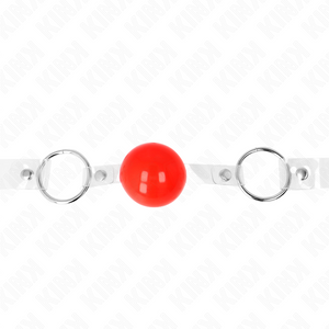 Kink – Balle PVC transparente rouge 4 cm bag ajustable
