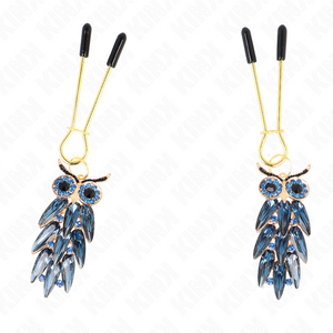 Kink – Pinces à téléton pendentif chouette 6 cm