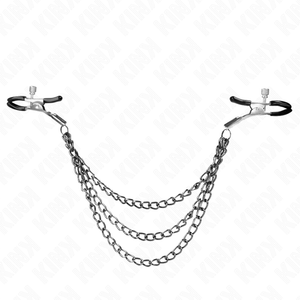 Kink – Pinces à metelier avec 3 chaînes noires 20/23/28 cm