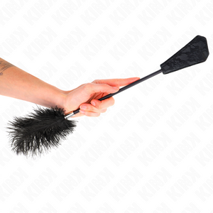 Kink – Plumes d'autruche pour tickle avec palette dentelle 56 cm