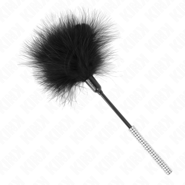 Kink – Plumes chacouilles avec manche strass 27 cm