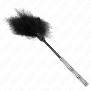 Kink – Plumes chacouilles avec manche strass 27 cm