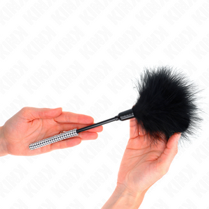 Kink – Plumes chacouilles avec manche strass 27 cm