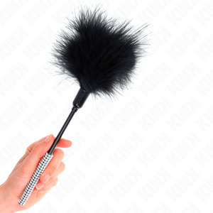 Kink – Plumes chacouilles avec manche strass 27 cm