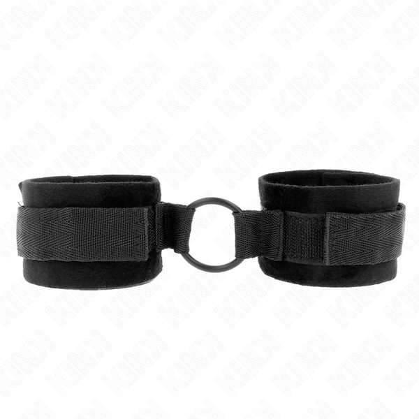 KINK - MUÑEQUERAS 25 CM PARA PRINCIPIANTES MET ANILLA 4 CM NEGRO VERSTELBAAR 15-25 CM