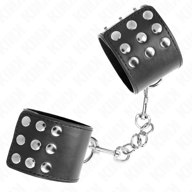 Kink – Appui-poignets avec bouton-pression noir réglable 19-24 cm x 5,5 cm