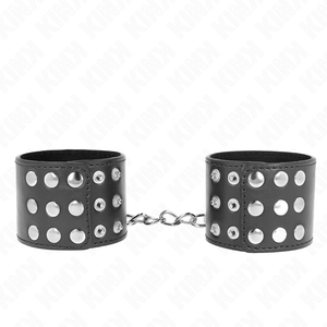 Kink – Appui-poignets avec bouton-pression noir réglable 19-24 cm x 5,5 cm