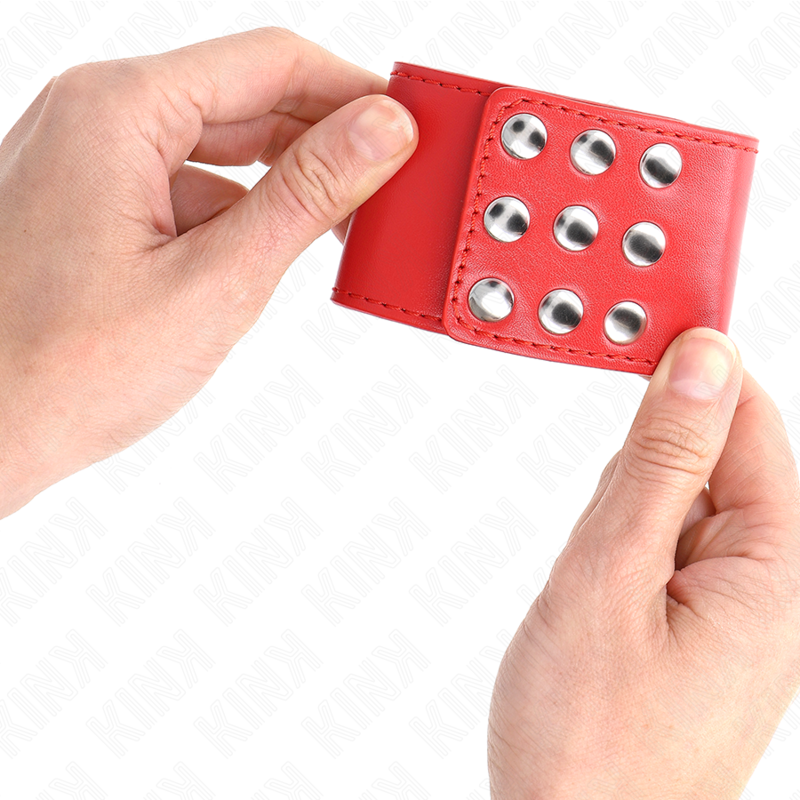 KINK - MUÑEQUERAS WITH ADJUSTABLE PRESSURE STONE RED 19-24 CM X 5.5 CM