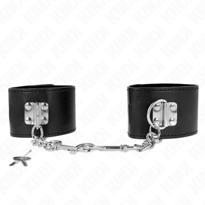 Kink – Appui-poignets avec fermeture par cadenas noir réglable 16-23 cm X 5,5 cm