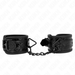 Kink – Appui-poignets motif diamant noir ajustable 17-26 cm x 5,5 cm
