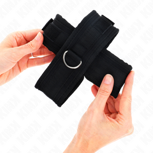 Kink – Poignets croisés noir 34 x 5,5 cm