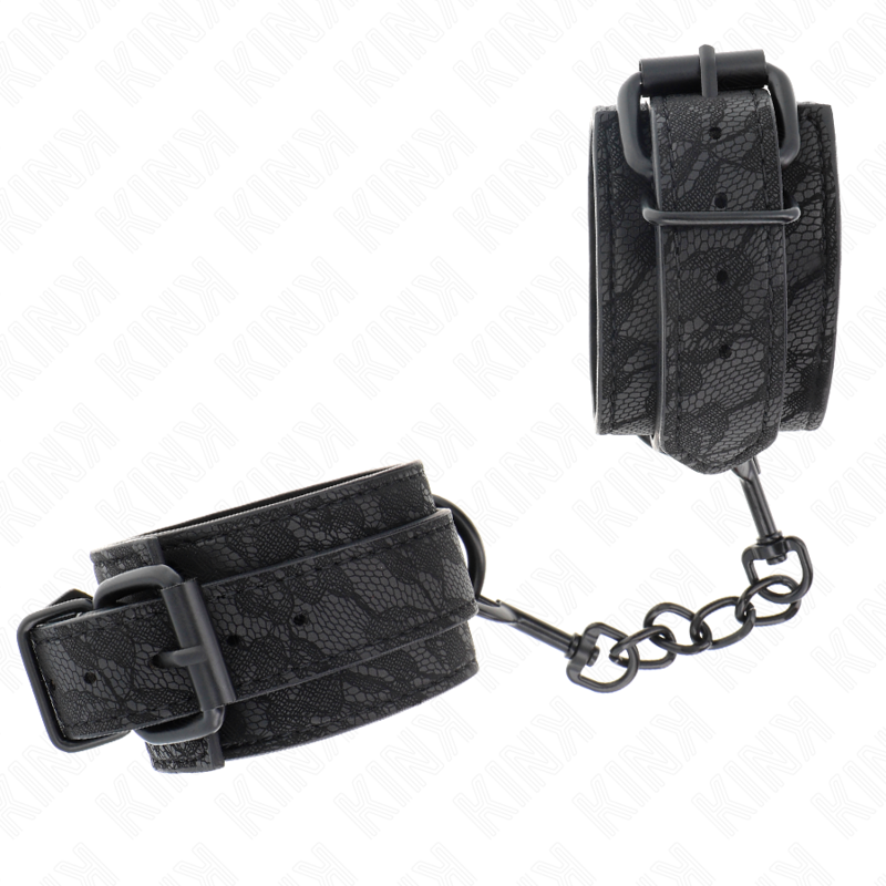 KINK - ADJUSTABLE MUÑEQUERAS DE CAJE NEGRO 19-26 CM