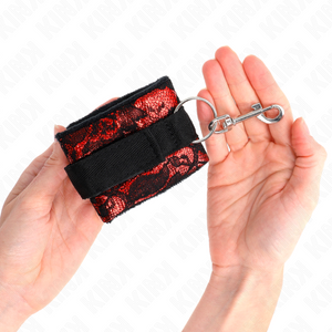 Kink – Retenues poignets scandal rouge-noir
