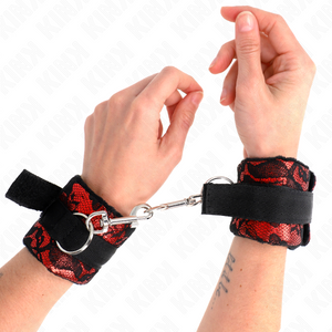 Kink – Retenues poignets scandal rouge-noir