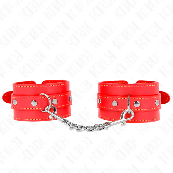 KINK - MUÑEQUERAS FINAS ROJO VERSTELBAAR 21-33 CM