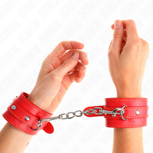 Kink – Appareils-poignets fins rouge ajustables 21-33 cm