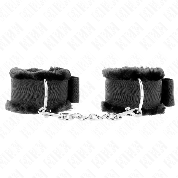 KINK - MUÑEQUERAS FORRADA NEGRO VERSTELBAAR 17-31 CM X 7 CM