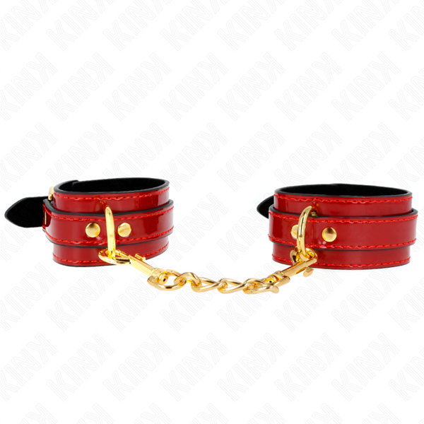 KINK - MUÑEQUERAS JOANNA ANGEL ROJO VERSTELBAAR MET CADENA GOUDEN 16,5-26 CM X 4 CM