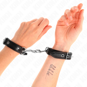 Kink – Mini bracelets noir avec clous réglables 16-22 cm x 2 cm