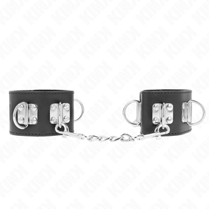 Kink – Appui-poignets multipositions avec fermeture par cadenas noir réglable 16-23 cm X 5,5 cm