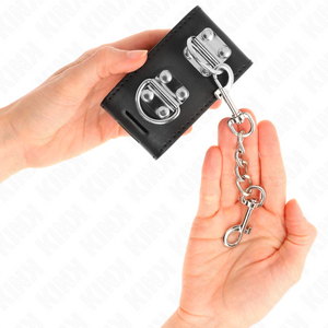 Kink – Appui-poignets multipositions avec fermeture par cadenas noir réglable 16-23 cm X 5,5 cm