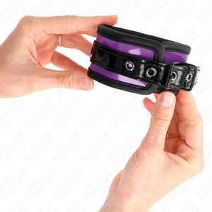 Kink – Appui-poignets en néoprène violet clair ajustable 21-28 cm x 5 cm