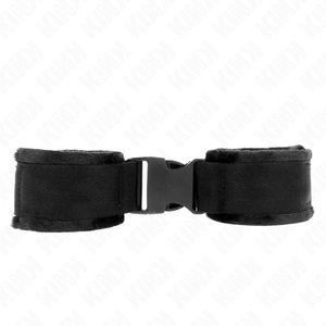 Kink – Appareils-poignets à crochet et boucle en nylon rouge-noir modèle 1 ajdustable 25-35 cm x 6 cm