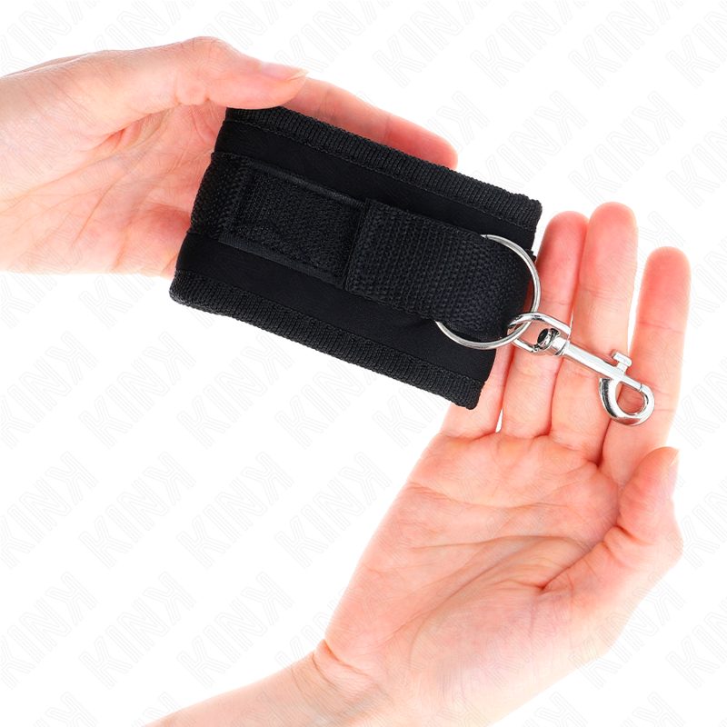 KINK - MUÑEQUERAS NYLON NEGRO MODELO 2 ADJUSTABLE 18-35 CM X 6 CM