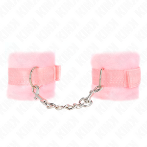 Kink – Manchettes débutant en fourrure rose 30 x 7 cm