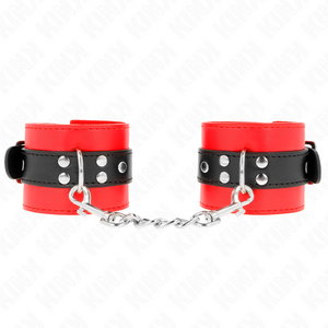 Kink – Appui-poignets rouge avec ceinture noire réglable 17-28 cm x 6 cm