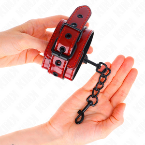 Kink – Poignets rouge foncé 23 x 5 cm