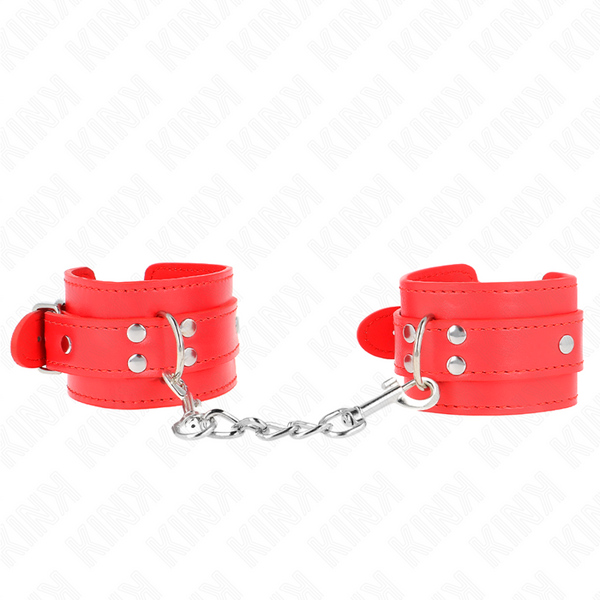 KINK - MUÑEQUERAS SENCILLAS ROJO VERSTELBAAR 20-23 CM X 5,5 CM