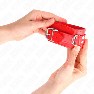 Kink – Appareils-poignets simples rouge ajustables 20-23 cm x 5,5 cm