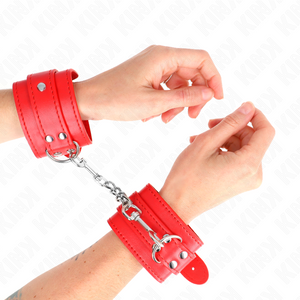 Kink – Appareils-poignets simples rouge ajustables 20-23 cm x 5,5 cm