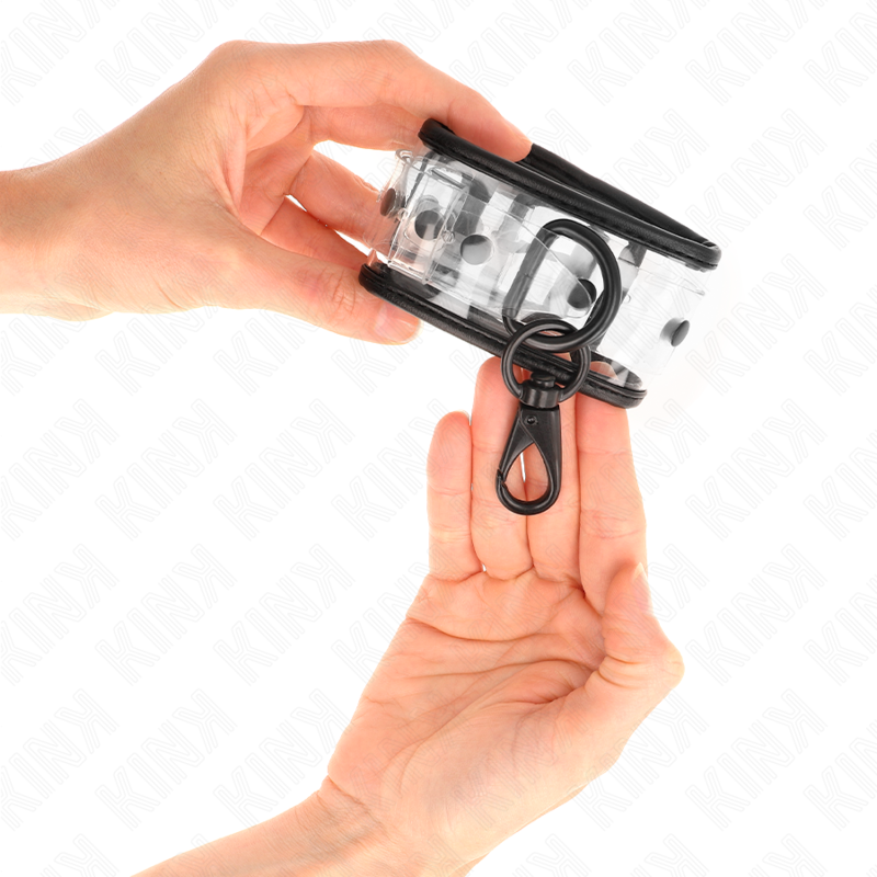 KINK - ADJUSTABLE TRANSPARENT MUÑEQUERAS 18-30 CM X 5.5 CM