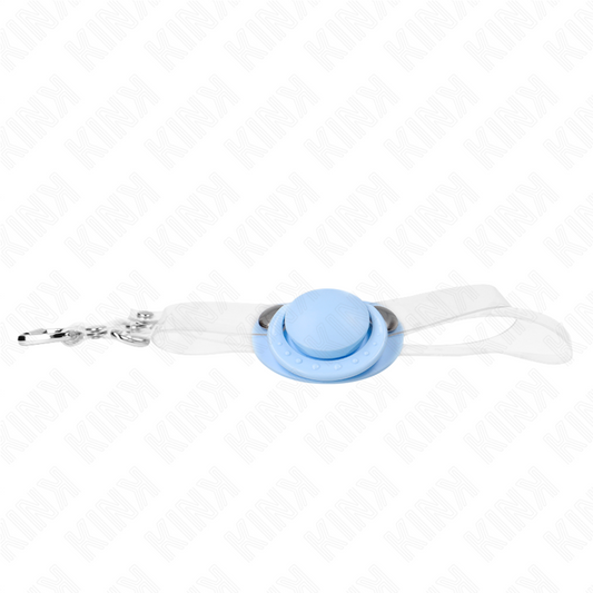 KINK - MORDAZA FORMA CHUPETE 5.5 x 4 CM CELESTE ADJUSTABLE 43-60 CM
