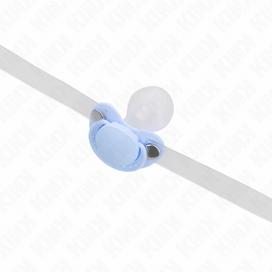 Kink – Gag en forme de sucette bleu clair 5,5 x 4 cm ajustable 43-60 cm