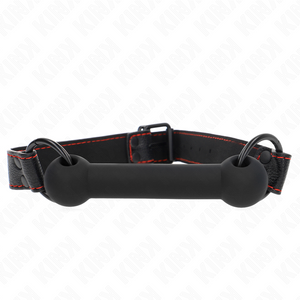 Kink – Bone bag avec sangle en cuir noir ajustable 41-57 cm