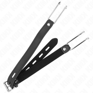 Kink – Bâton à crochet en métal 11,5 cm avec sangle en cuir réglable 39-58 cm x 2 cm