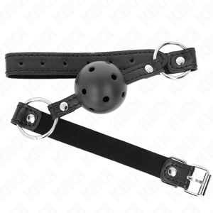 Kink – Boule noire creuse dure 4,5 cm gag modèle 1 63,5 x 2 cm