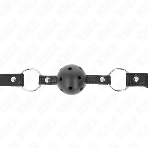Kink – Boule noire creuse dure 4,5 cm gag modèle 1 63,5 x 2 cm