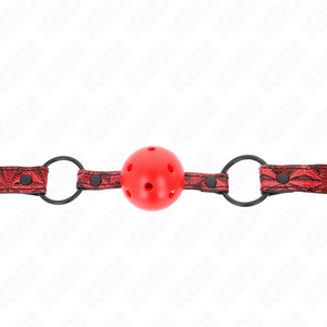 Kink – Boule motif diamant 4,5 cm gag modèle 1 64,5 cm réglable 42-60 cm