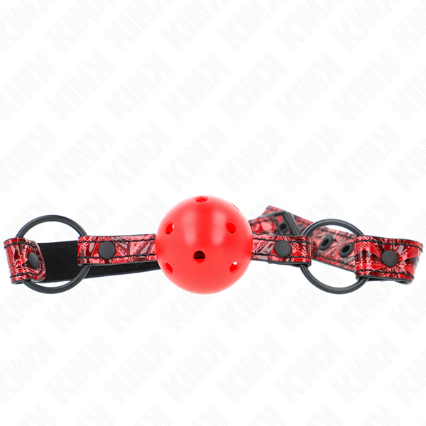 Kink – Boule motif diamant 4,5 cm gag modèle 1 64,5 cm réglable 42-60 cm