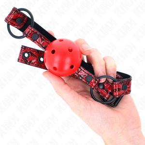 Kink – Boule motif diamant 4,5 cm gag modèle 1 64,5 cm réglable 42-60 cm