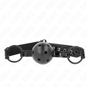 Kink – Boule motif diamant 4,5 cm gag modèle 3 64,5 cm réglable 42-60 cm