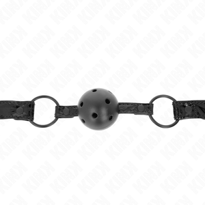 Kink – Boule motif diamant 4,5 cm gag modèle 3 64,5 cm réglable 42-60 cm