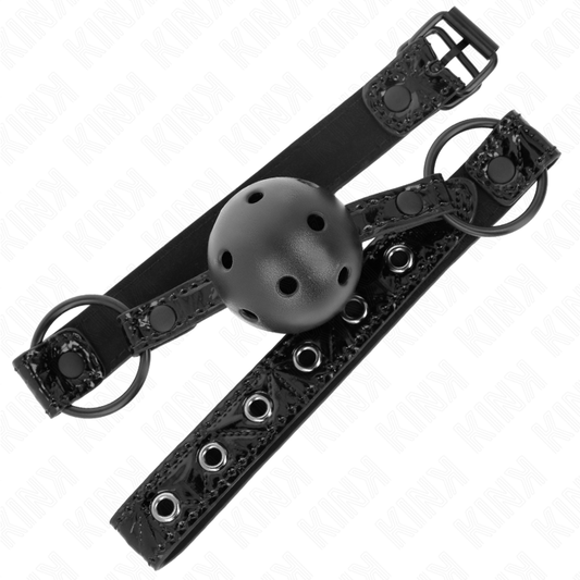 KINK - MORDAZA DE BOLA 4.5 CM WITH DIAMOND PATTERN MODELO 3 64.5 CM ADJUSTABLE 42- 60 CM