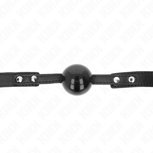 KINK - MORDAZA DE BOLA 4 CM SUAVE DE TPE MODELO 3 60 x 2 CM ADJUSTABLE 37-52 CM